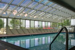 Cathedral Glass Roof Design Sandtone Swimming Pool Enclosure with solid kickpanels 
